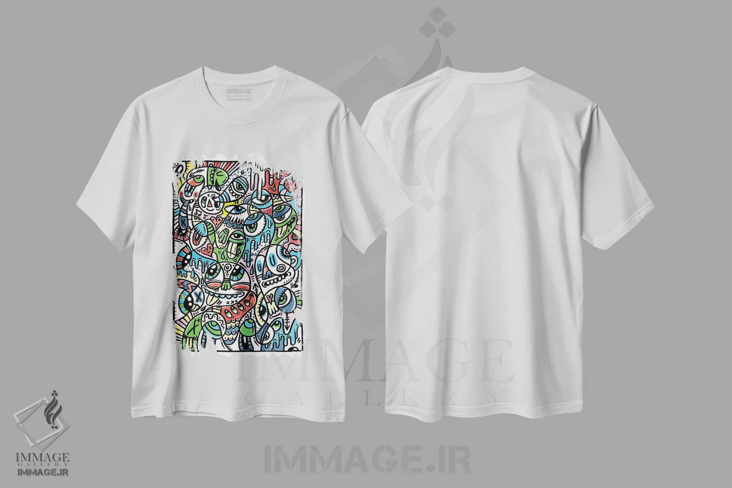 تیشرت سفید طرح دار – تیشرت فانتزی ,تفریح و بازی اثر لوک کرامپ فروشگاه ایماژ