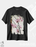 تیشرت مشکی طرح دار – تیشرت طبیعت ,ارکیده ها اثر لوز گرافیکس فروشگاه ایماژ