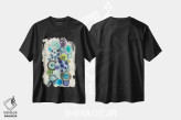 تیشرت مشکی طرح دار – تیشرت طبیعت ,ژئودها دو اثر لورا ون هورن فروشگاه ایماژ