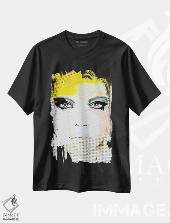 تیشرت مشکی طرح دار – تیشرت فشن ,حقه اثر لی واینر فروشگاه ایماژ