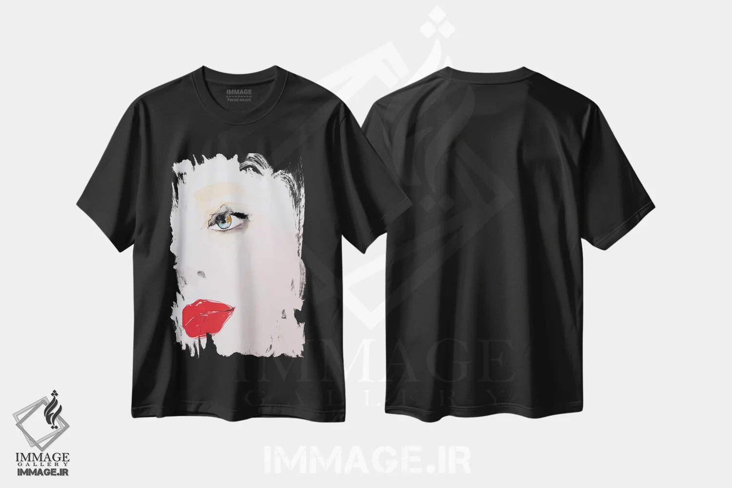 تیشرت مشکی طرح دار – تیشرت هنری ,سرشناس اثر لی واینر فروشگاه ایماژ