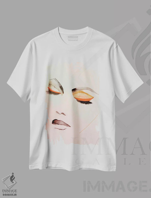 تیشرت سفید طرح دار – تیشرت هنری ,هوا اثر لی واینر فروشگاه ایماژ