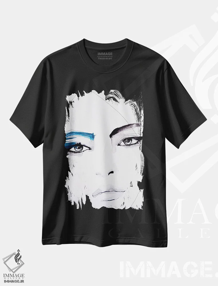 تیشرت مشکی طرح دار – تیشرت مینیمال ,بی عنوان اثر لی واینر immage.ir