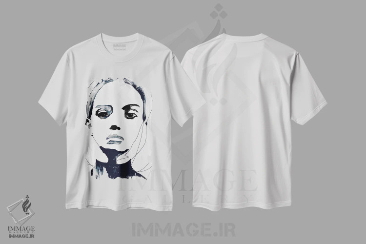 تیشرت سفید طرح دار – تیشرت هنری ,چیره شدن اثر لی واینر immage.ir