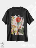 تیشرت مشکی طرح دار – تیشرت گلدار ,ترکیب گل ها I اثر لی واینر immage.ir