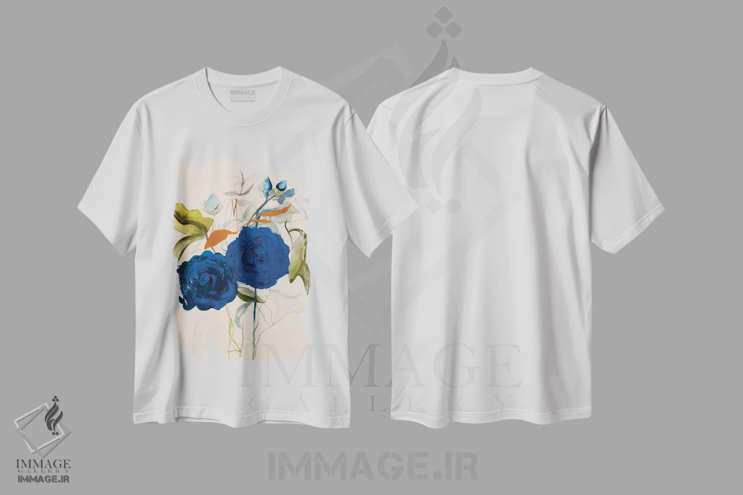 تیشرت سفید طرح دار – تیشرت طبیعت ,بیدار شدن اثر لی واینر immage.ir