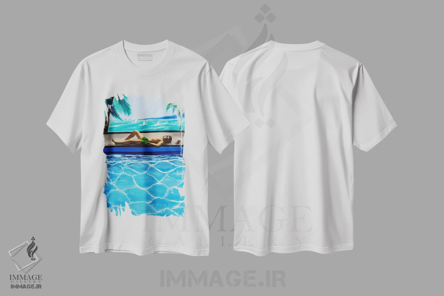 تیشرت سفید طرح دار – تیشرت تابستانی ,تابستان بی پایان اثر روسـلانا لواندووسکا immage.ir