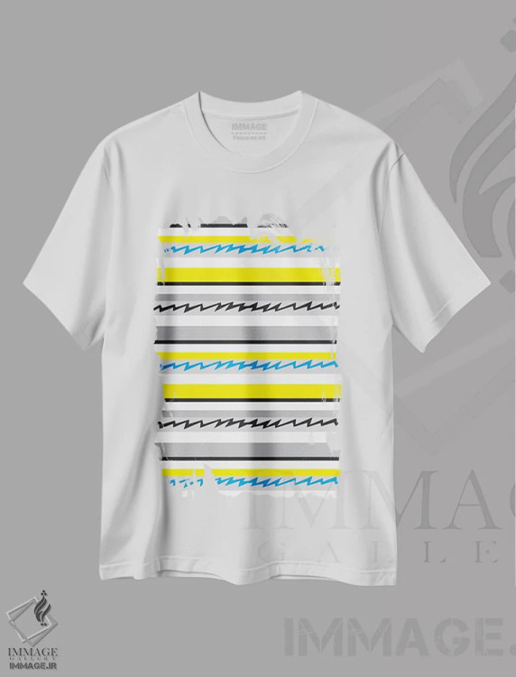 تیشرت سفید طرح دار – تیشرت گرافیکی ,صخره کوچک اثر لیزا وایت باتن immage.ir