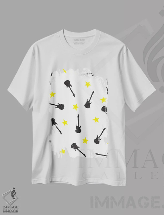 تیشرت سفید طرح دار – تیشرت کودکانه ,صخره کوچک اثر لیزا وایت باتن immage.ir