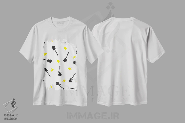 تیشرت سفید طرح دار – تیشرت کودکانه ,صخره کوچک اثر لیزا وایت باتن immage.ir