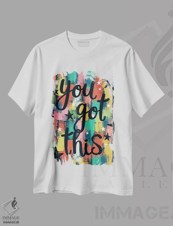 تیشرت سفید طرح دار – تیشرت تایپوگرافی ,هرروزه با سخنان پرانرژی اثر لیزا وایت باتن immage.ir