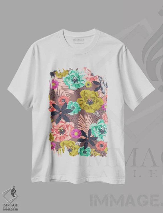 تیشرت سفید طرح دار – تیشرت گل ,پگی سو هرروزه اثر لیزا وایت باتن immage.ir
