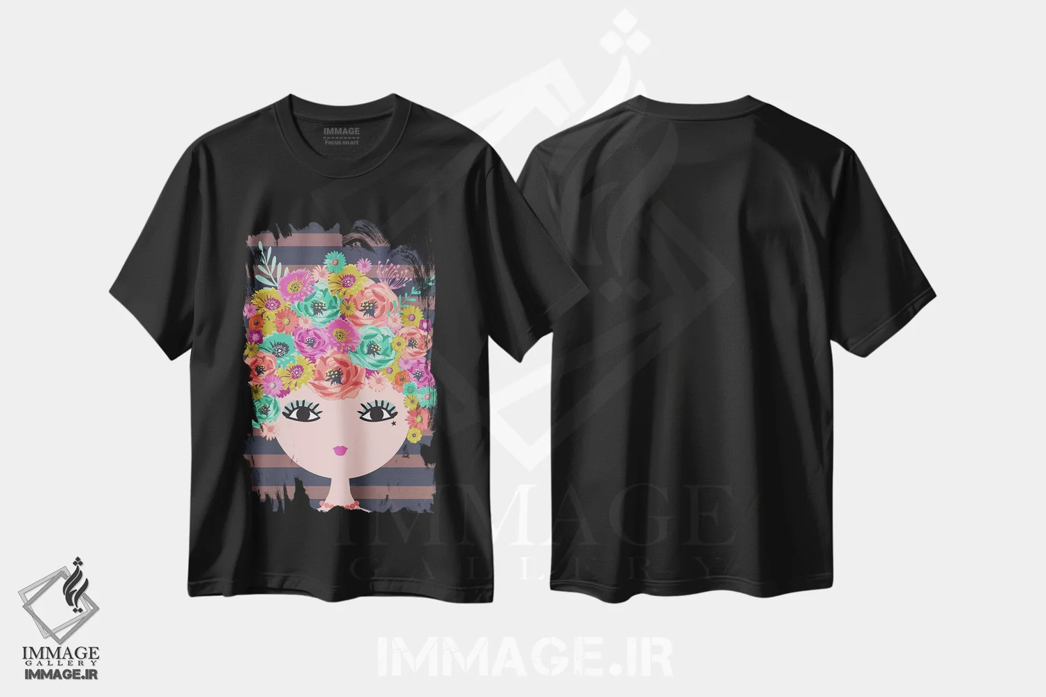 تیشرت مشکی طرح دار – تیشرت گلدار ,پگی سو هرروزه اثر لیزا وایت باتن immage.ir