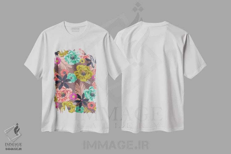 تیشرت سفید طرح دار – تیشرت گل ,پگی سو هرروزه اثر لیزا وایت باتن immage.ir