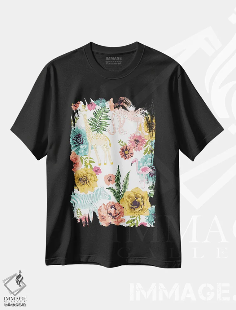 تیشرت مشکی طرح دار – تیشرت گلدار ,کلاریسا هرروزه اثر لیزا وایت باتن immage.ir