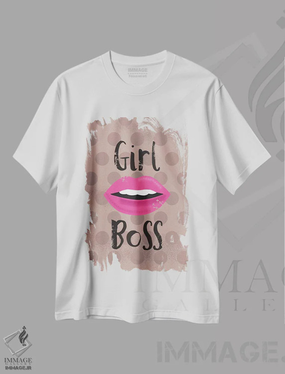 تیشرت سفید طرح دار – تیشرت تایپوگرافی ,دختر رئیس هرروزه اثر لیزا وایت باتن immage.ir