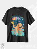 تیشرت مشکی طرح دار – تیشرت فانتزی ,زیر دریا؛ ساحلی و دریانوردی اثر لیزا وایت باتن فروشگاه ایماژ