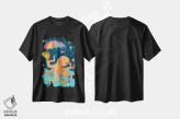 تیشرت مشکی طرح دار – تیشرت فانتزی ,زیر دریا؛ ساحلی و دریانوردی اثر لیزا وایت باتن فروشگاه ایماژ