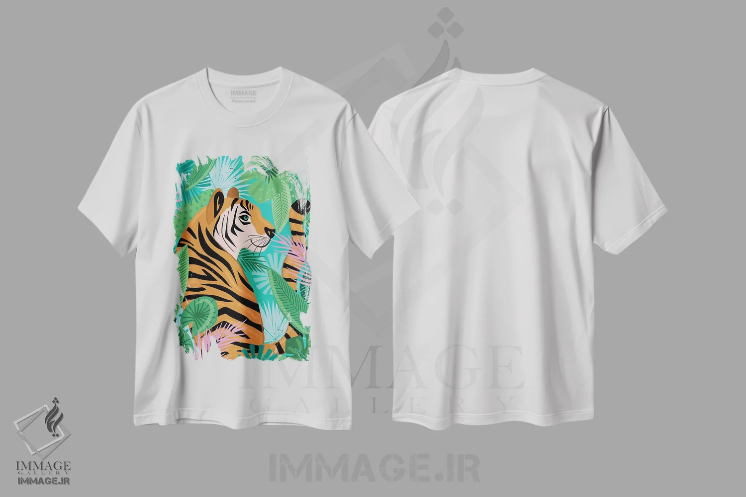 تیشرت سفید طرح دار – تیشرت حیوانات ,گشت و گذار روزمره در طبیعت اثر لیزا وایت باتن فروشگاه ایماژ