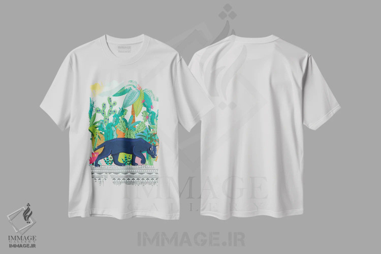 تیشرت سفید طرح دار – تیشرت حیوانات ,گشت و گذار روزمره در طبیعت اثر لیزا وایت باتن immage.ir