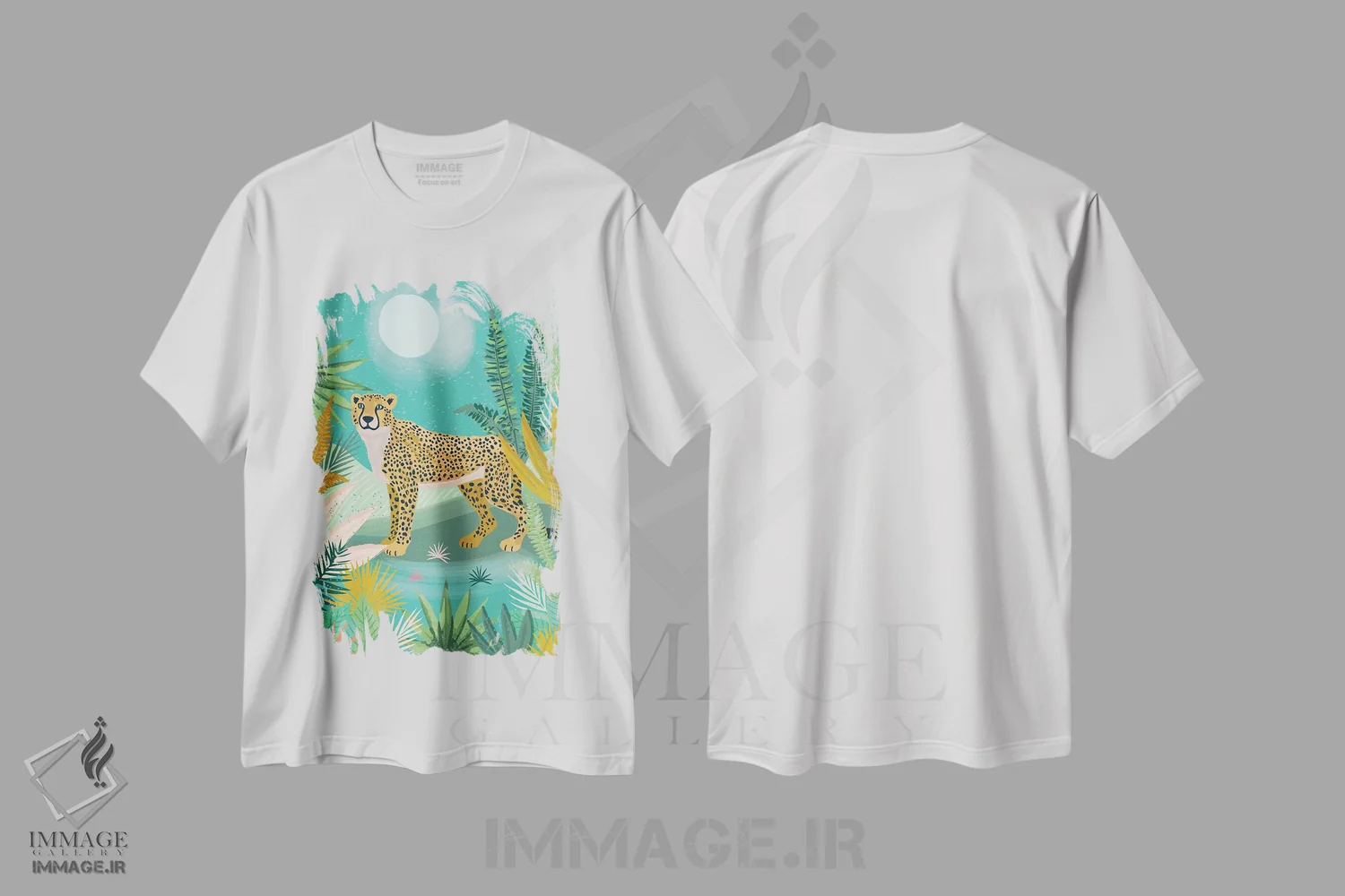 تیشرت سفید طرح دار – تیشرت حیوانات ,ساوانای جنگلی هرروزه اثر لیزا وایت باتن immage.ir