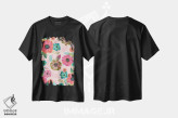 تیشرت مشکی طرح دار – تیشرت گل و گیاه ,قول گل های هرروزه اثر لیزا وایت باتن فروشگاه ایماژ