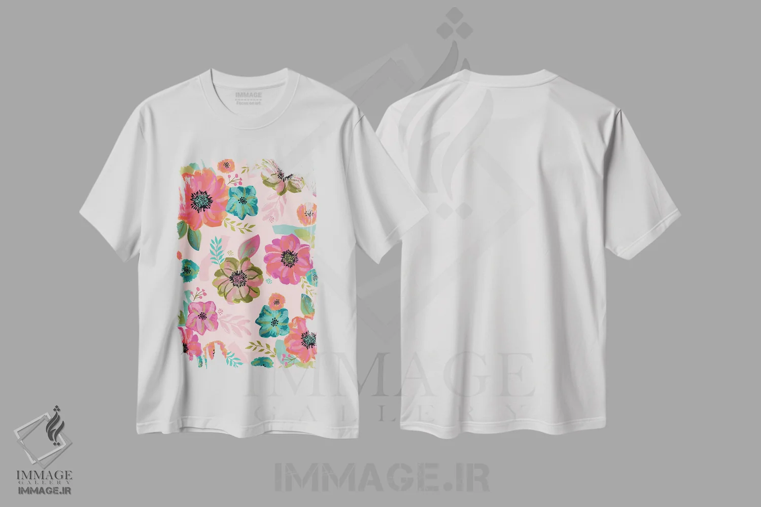 تیشرت سفید طرح دار – تیشرت گل و گیاه ,قول گل های هرروزه اثر لیزا وایت باتن immage.ir