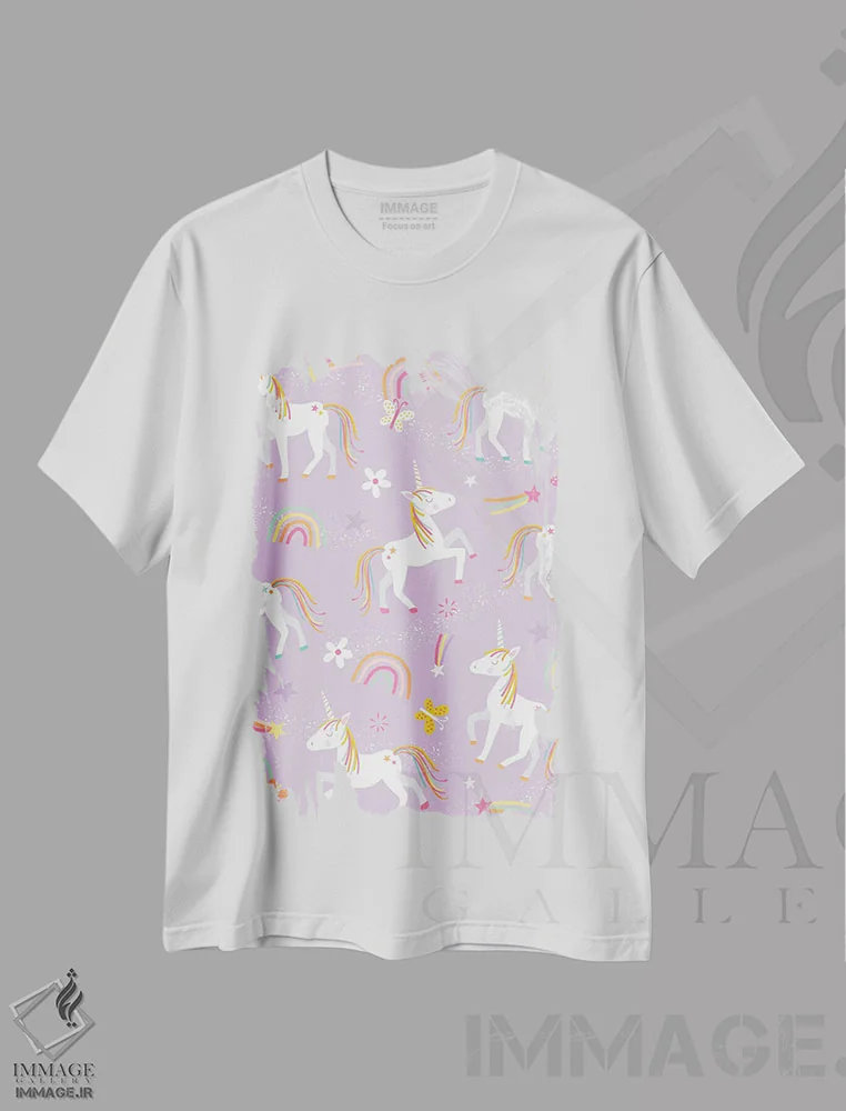 تیشرت سفید طرح دار – تیشرت دخترانه ,نوجوان اثر لیزا وایت باتن فروشگاه ایماژ