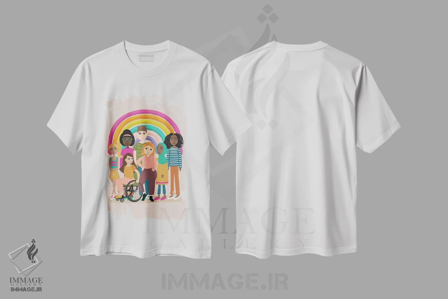تیشرت سفید طرح دار – تیشرت هنری ,همه اهمیت دارند اثر لیزا وایت باتن immage.ir