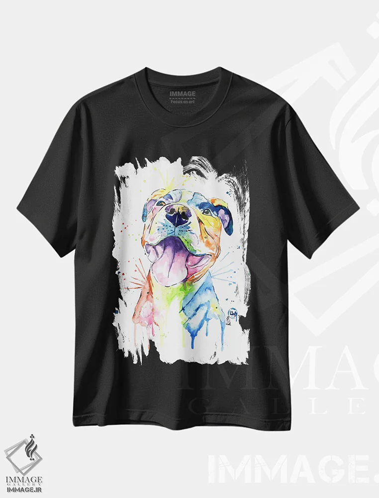 تیشرت مشکی طرح دار – تیشرت حیوانات ,سوی نرم تر اثر لیزا وایت هاوس immage.ir