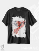 تیشرت مشکی طرح دار – تیشرت طبیعت ,کاردینال اثر لیزا وایت هاوس immage.ir