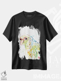 تیشرت مشکی طرح دار – تیشرت رنگارنگ ,طوطی اثر لیزا وایت هاوس immage.ir