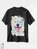 تیشرت مشکی طرح دار – تیشرت اسپرت هنری ,پیتبول اثر لیزا وایت هاوس فروشگاه ایماژ