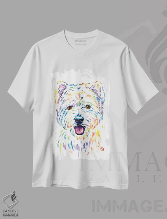 تیشرت سفید طرح دار – تیشرت حیوانات ,وستی اثر لیزا وایت هاوس فروشگاه ایماژ