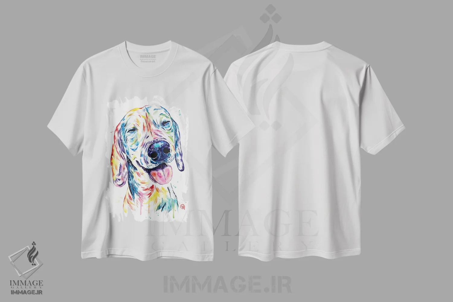 تیشرت سفید طرح دار – تیشرت حیوانات خانگی ,سگ کوچکی با قلبی بزرگ اثر لیزا وایت هاوس immage.ir