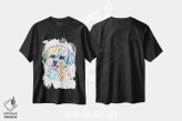 تیشرت مشکی طرح دار – تیشرت حیوانات خانگی ,بیشون اثر لیزا وایت هاوس immage.ir