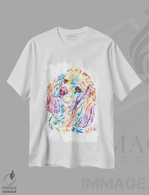 تیشرت سفید طرح دار – تیشرت حیوانات ,کاکر کنجکاو اثر لیزا وایت هاوس فروشگاه ایماژ