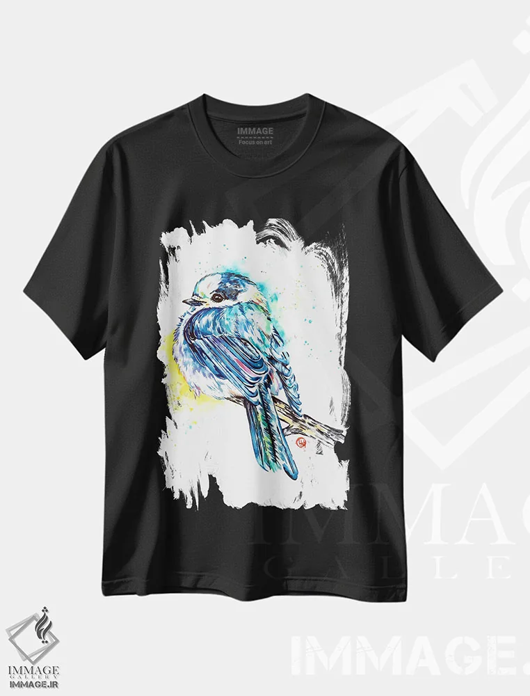 تیشرت مشکی طرح دار – تیشرت طبیعت ,جی کانادا اثر لیزا وایت هاوس فروشگاه ایماژ
