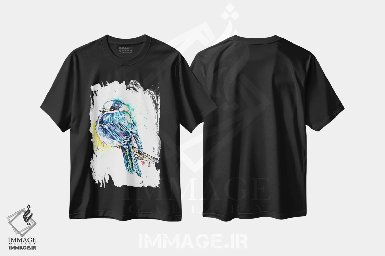 تیشرت مشکی طرح دار – تیشرت طبیعت ,جی کانادا اثر لیزا وایت هاوس فروشگاه ایماژ