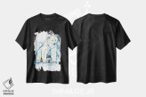 تیشرت مشکی طرح دار – تیشرت طبیعت ,خرس قطبی اثر لیزا وایت هاوس فروشگاه ایماژ