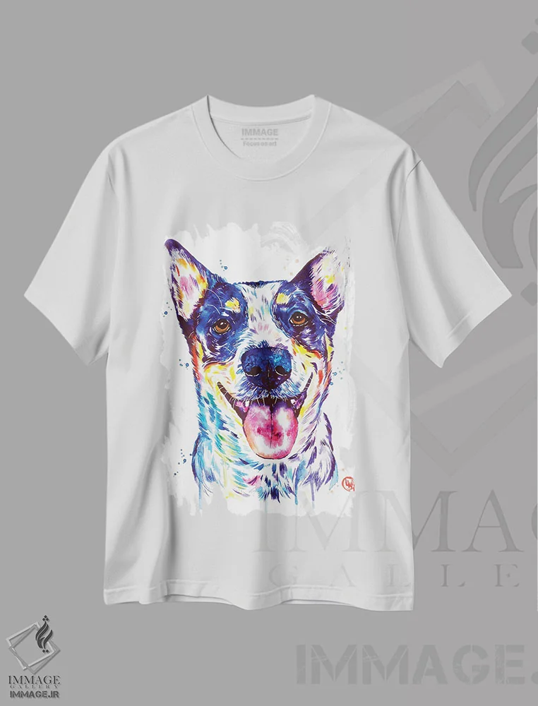 تیشرت سفید طرح دار – تیشرت حیوانات ,بلو هیلر اثر لیزا وایت هاوس immage.ir