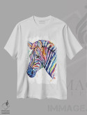 تیشرت سفید طرح دار – تیشرت گرافیکی ,زندگی در رنگین کمان اثر لیزا وایت هاوس فروشگاه ایماژ