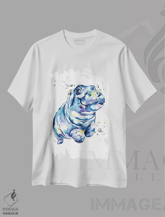 تیشرت سفید طرح دار – تیشرت حیوانات ,وقار اثر لیزا وایت هاوس immage.ir