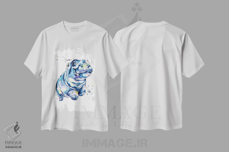 تیشرت سفید طرح دار – تیشرت حیوانات ,وقار اثر لیزا وایت هاوس immage.ir