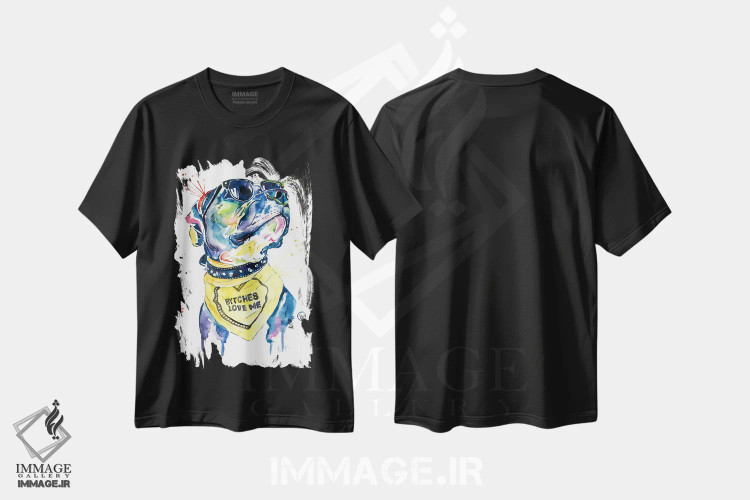 تیشرت مشکی طرح دار – تیشرت طنز ,عاشق بول اثر لیزا وایت هاوس فروشگاه ایماژ