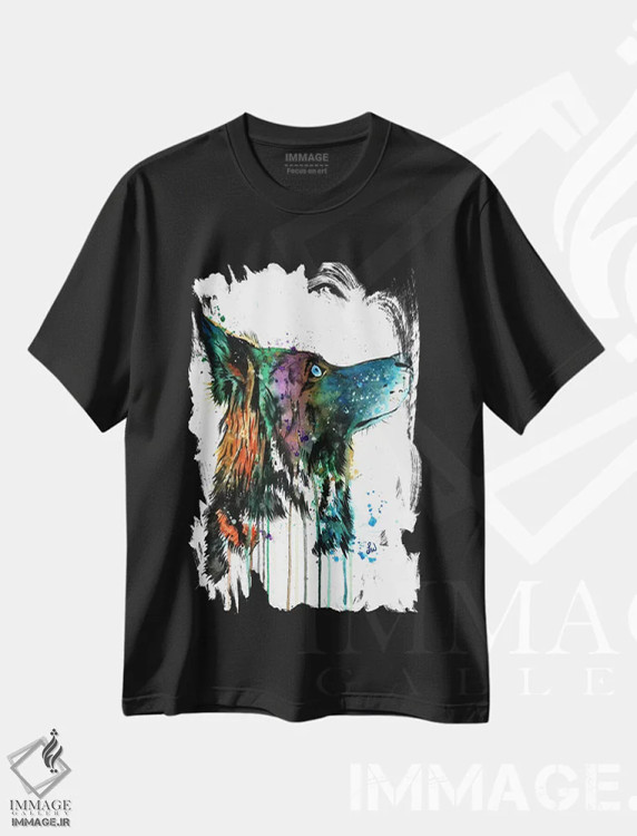 تیشرت مشکی طرح دار – تیشرت سگ ,انتظار اثر لیزا وایت هاوس immage.ir