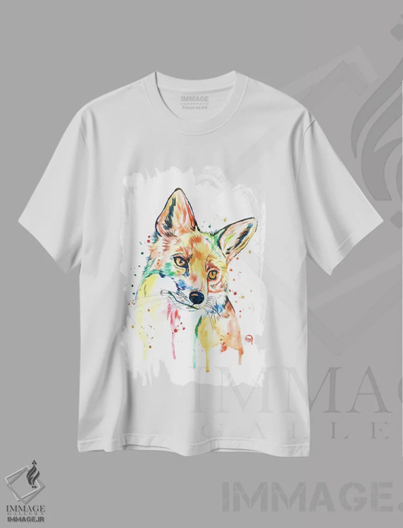 تیشرت سفید طرح دار – تیشرت حیوانات ,فانتزی اثر لیزا وایت هاوس immage.ir