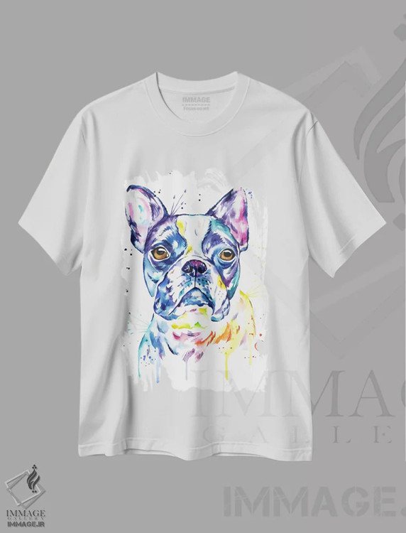 تیشرت سفید طرح دار – تیشرت حیوانات ,بوستون تریر اثر لیزا وایت هاوس فروشگاه ایماژ
