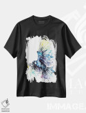 تیشرت مشکی طرح دار – تیشرت هنری ,کلاغ سیاه اثر لیزا وایت هاوس immage.ir