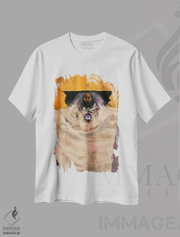 تیشرت سفید طرح دار – تیشرت فانتزی ,بروخا ماریپوسا اثر لاورنس لی فروشگاه ایماژ